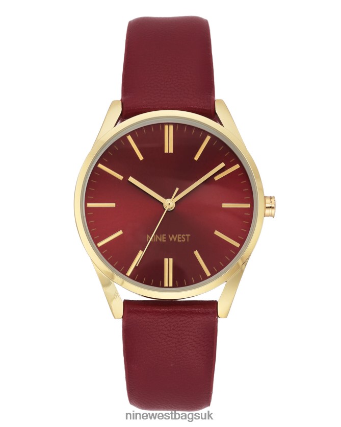 Nine West Classic Strap Watch RFX40B2861 - Nine West Bags UK Burgundy