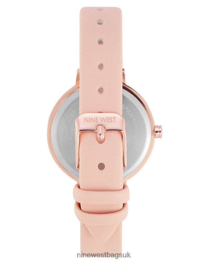 Nine West Floral Dial Smooth Strap Watch RFX40B2879 - Nine West Sandals UK Pink