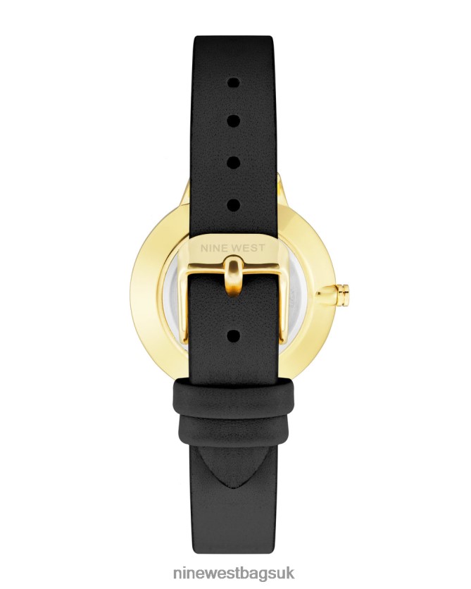 Nine West Floral Dial Strap Watch RFX40B2886 - Nine West UK Black