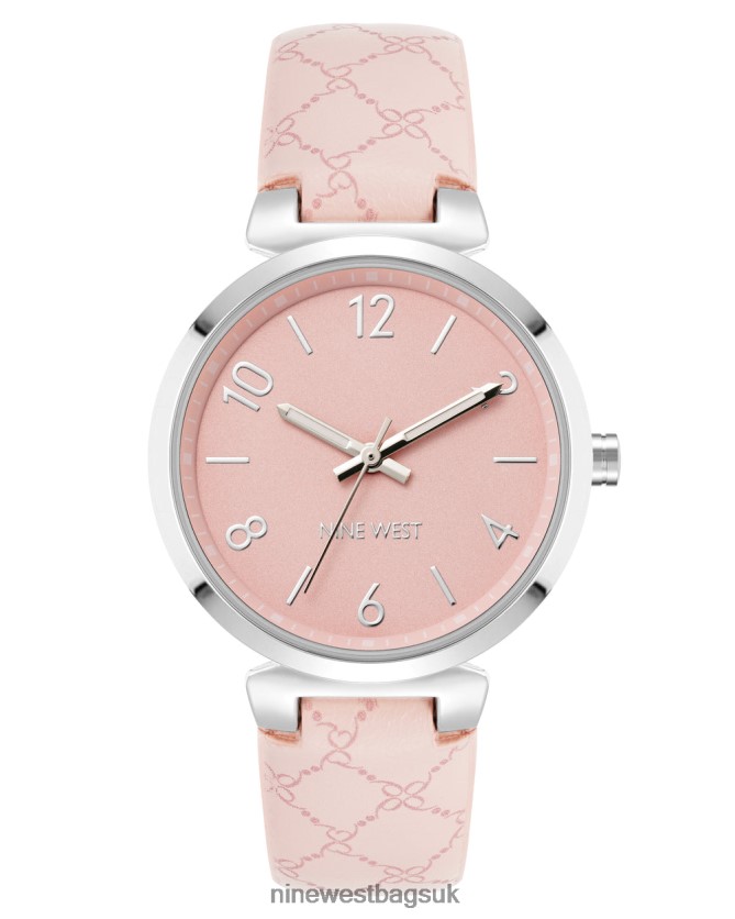 Nine West Logo Patterned Strap Watch RFX40B2895 - Nine West Sandals UK Light Pink