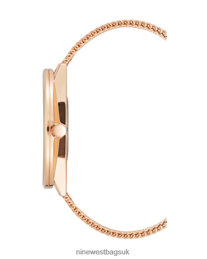 Nine West Mesh Bracelet Watch RFX40B2899 - Nine West Sandals UK Rose Gold-Tone