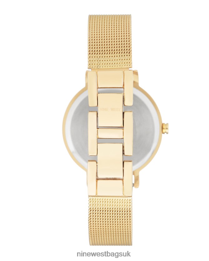 Nine West Minimalist Mesh Bracelet Watch RFX40B2869 - Nine West Bags UK Gold-Tone