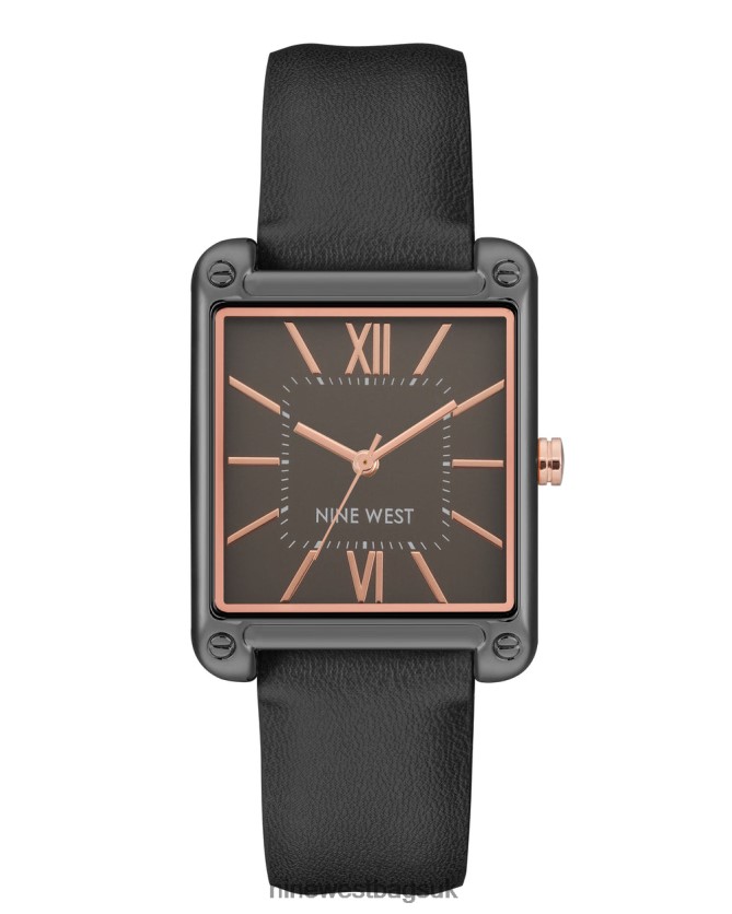 Nine West Rectangular Case Strap Watch RFX40B2901 - Nine West Bags UK Black