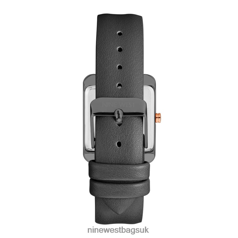 Nine West Rectangular Case Strap Watch RFX40B2901 - Nine West Bags UK Black