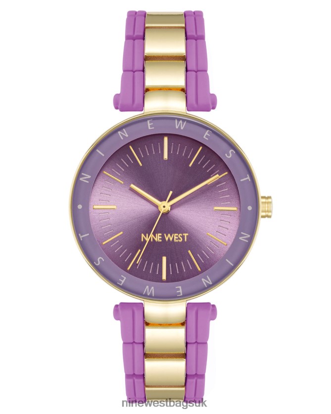 Nine West Rubberized and Metal Bracelet Watch RFX40B2880 - Nine West UK Sale