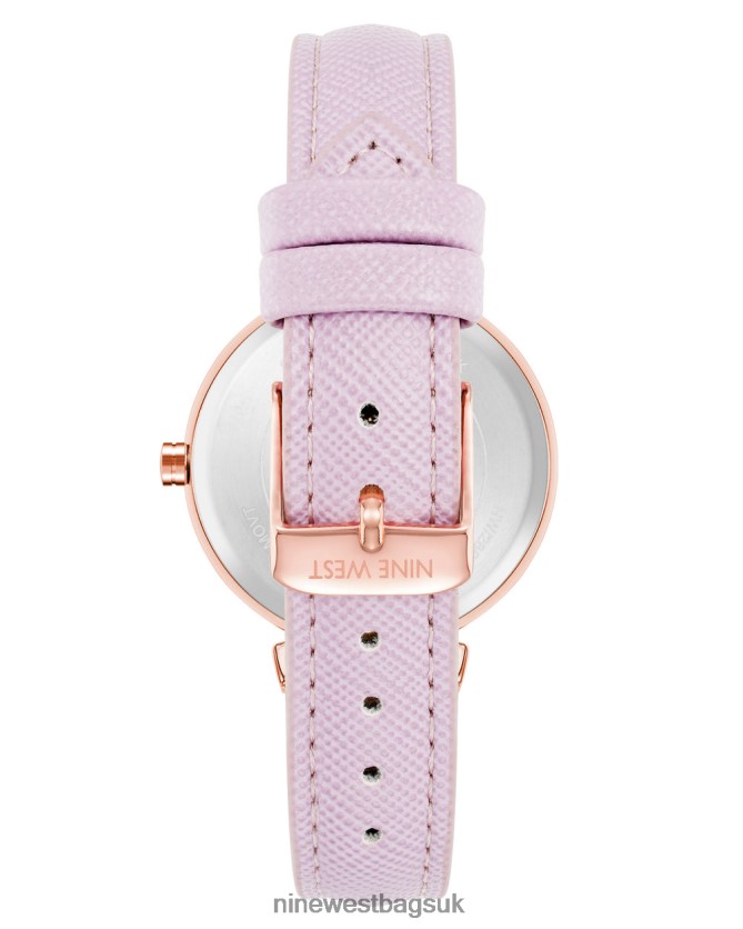 Nine West Saffiano Strap Watch RFX40B2871 - Nine West Sandals UK Lavender