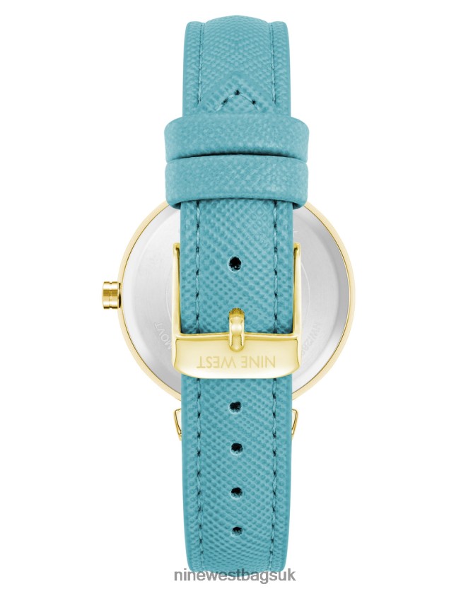 Nine West Saffiano Strap Watch RFX40B2898 - Nine West UK Teal