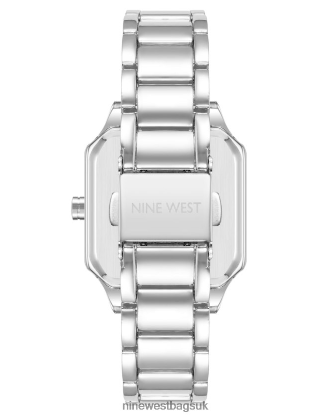 Nine West Square Case Bracelet Watch RFX40B2857 - Nine West Bags UK Silver-Tone