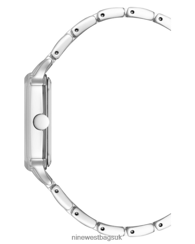 Nine West Square Case Bracelet Watch RFX40B2857 - Nine West Bags UK Silver-Tone
