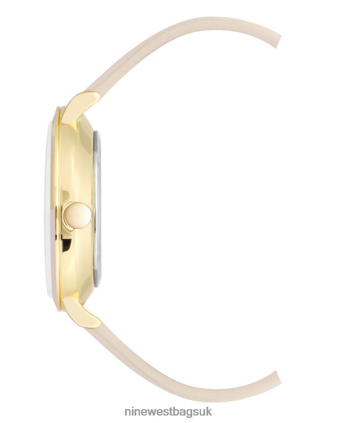 Nine West Two-Tone Bezel Strap Watch RFX40B2867 - Nine West Sandals UK Tan