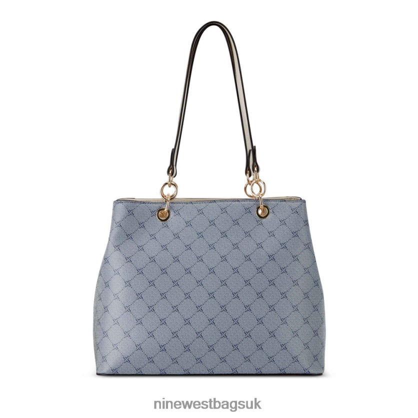 Nine West Basil Jet Set Shopper RFX40B2131 - Nine West UK Sale Chambray Logo/Milk