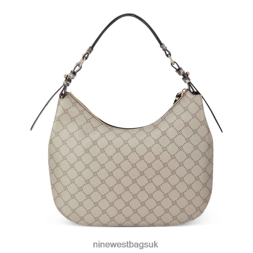 Nine West Irina Hobo RFX40B2191 - Nine West UK Sale Beige Logo Multi