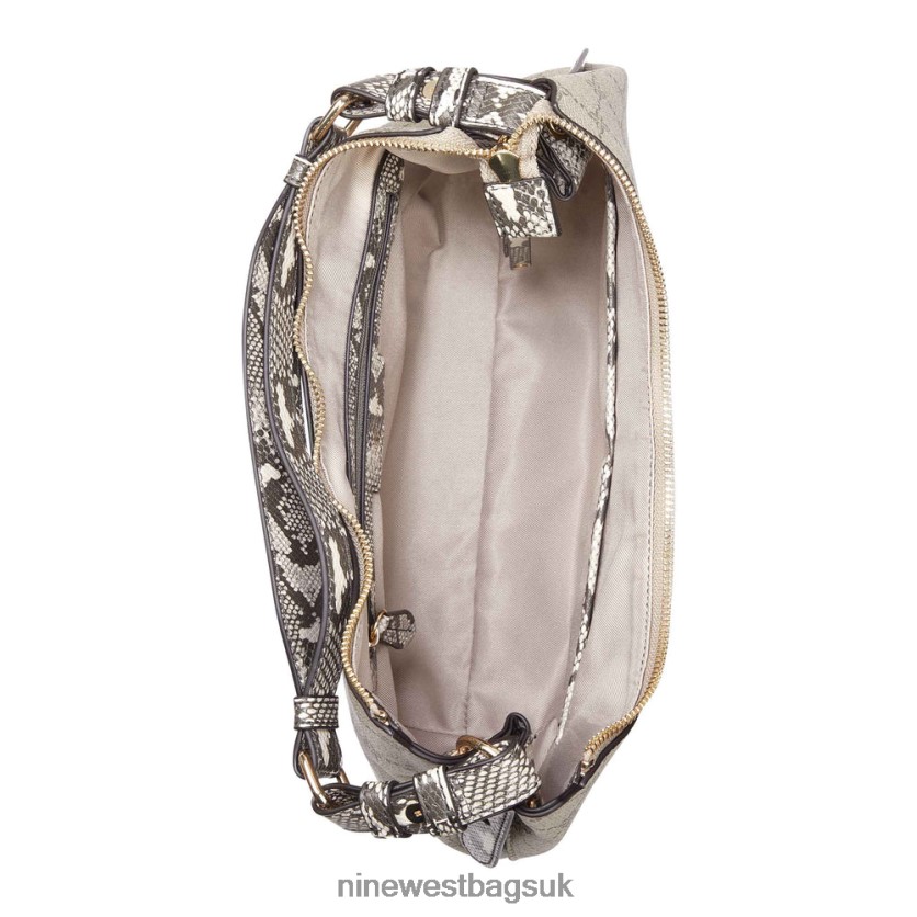 Nine West Irina Hobo RFX40B2191 - Nine West UK Sale Beige Logo Multi