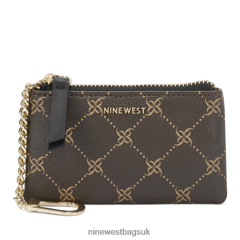 Nine West Lawson Key Ring Zip Pouch RFX40B2850 - Nine West UK Brown/Black
