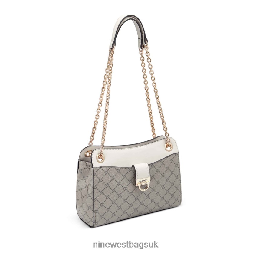 Nine West Clara Convertible Crossbody RFX40B2640 - Nine West UK Sale Beige Logo/Milk