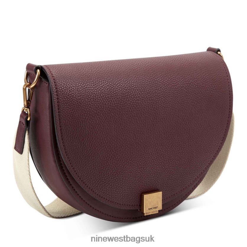 Nine West Genoa Saddle Bag RFX40B2576 - Nine West Bags UK Merlot