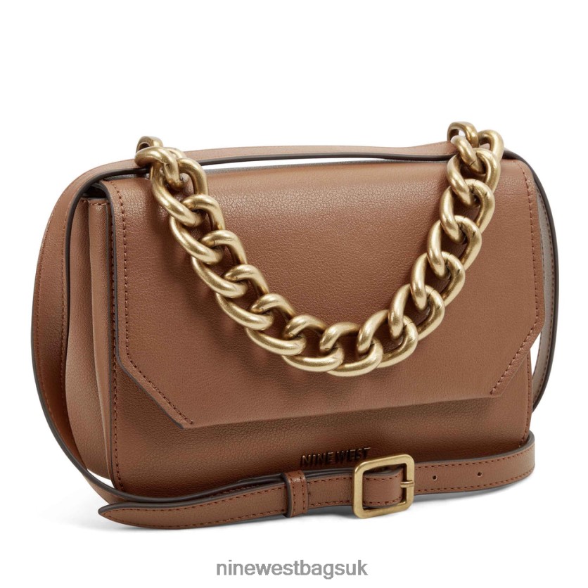 Nine West Hazel Crossbody Flap RFX40B2580 - Nine West Bags UK Saddle Tan
