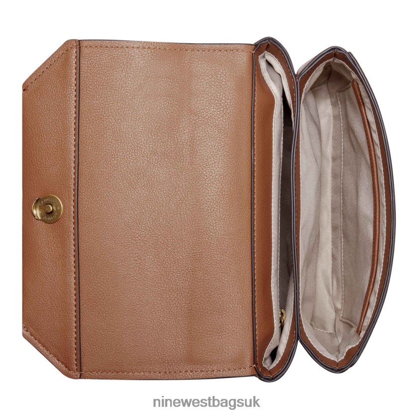 Nine West Hazel Crossbody Flap RFX40B2580 - Nine West Bags UK Saddle Tan