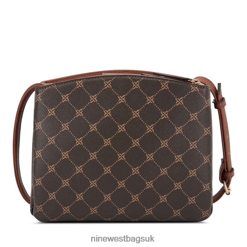 Nine West Jorie Mini Jet Set Crossbody RFX40B2648 - Nine West UK Sale Brown Logo/Tan