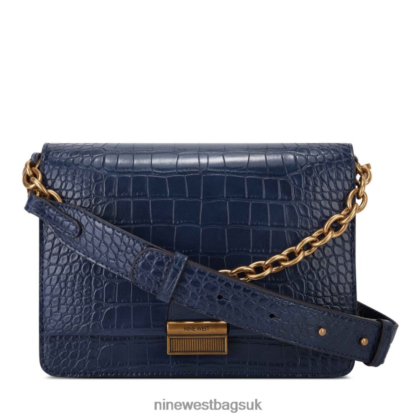Nine West Kathy Crossbody Flap RFX40B2556 - Nine West Bags UK French Navy