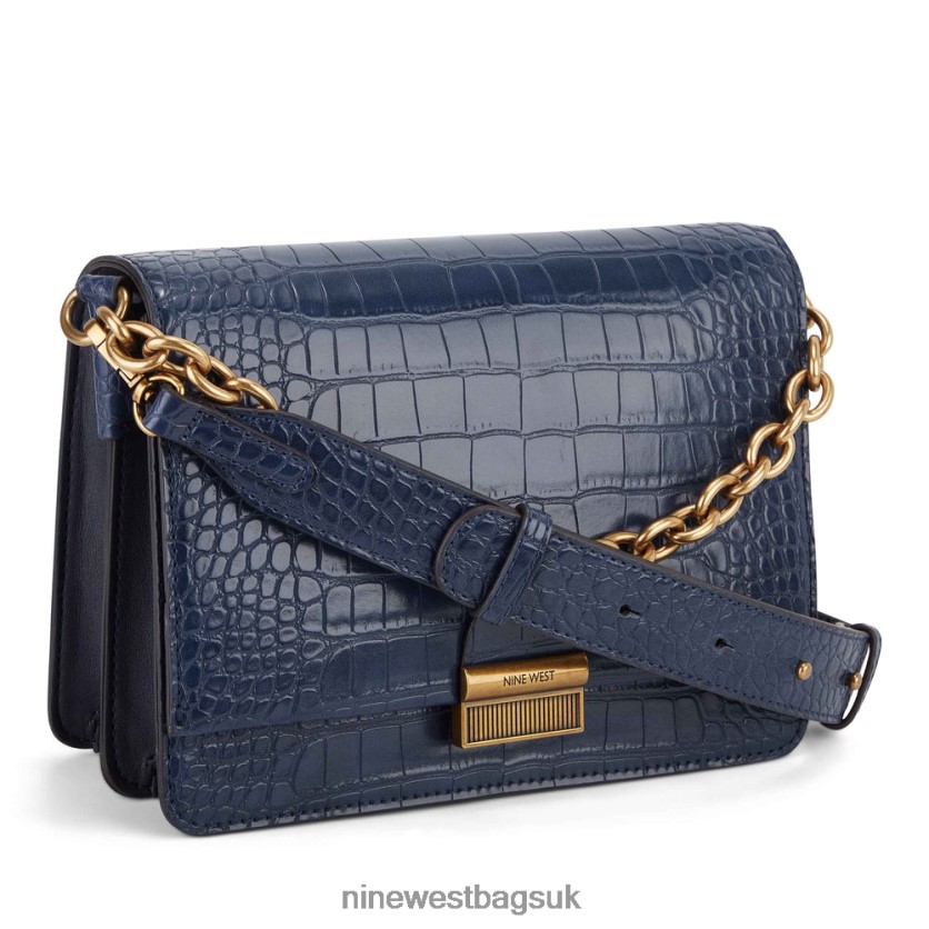 Nine West Kathy Crossbody Flap RFX40B2556 - Nine West Bags UK French Navy