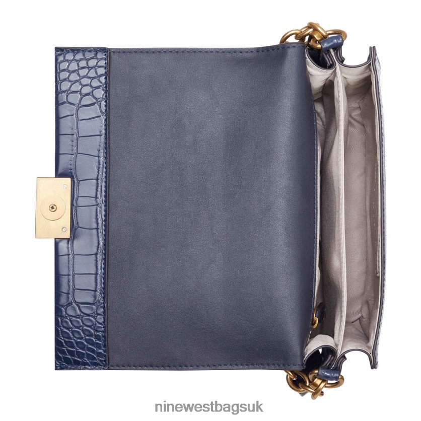 Nine West Kathy Crossbody Flap RFX40B2556 - Nine West Bags UK French Navy