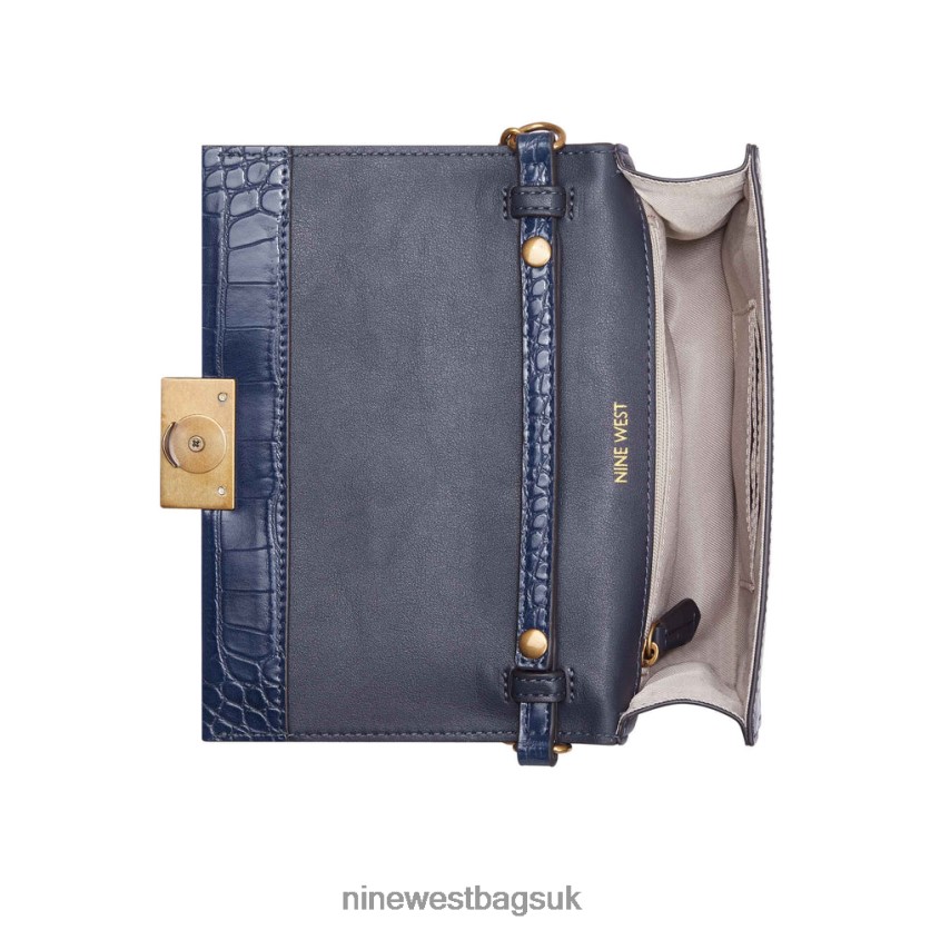 Nine West Kathy Mini Crossbody Flap RFX40B2615 - Nine West Sandals UK French Navy