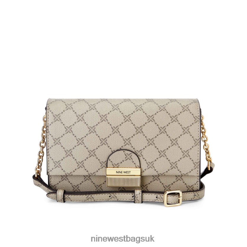Nine West Kathy Mini Crossbody Flap RFX40B2637 - Nine West Bags UK Beige Logo Multi