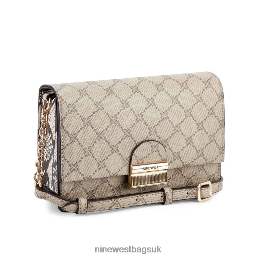 Nine West Kathy Mini Crossbody Flap RFX40B2637 - Nine West Bags UK Beige Logo Multi