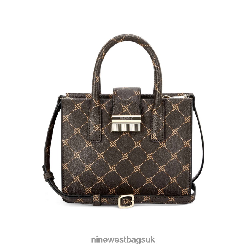 Nine West Kathy Mini Jet Set Tote RFX40B2670 - Nine West UK Brown Logo Multi