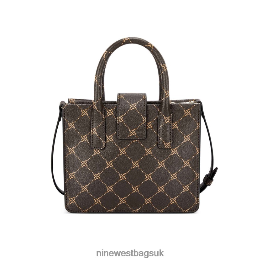 Nine West Kathy Mini Jet Set Tote RFX40B2670 - Nine West UK Brown Logo Multi