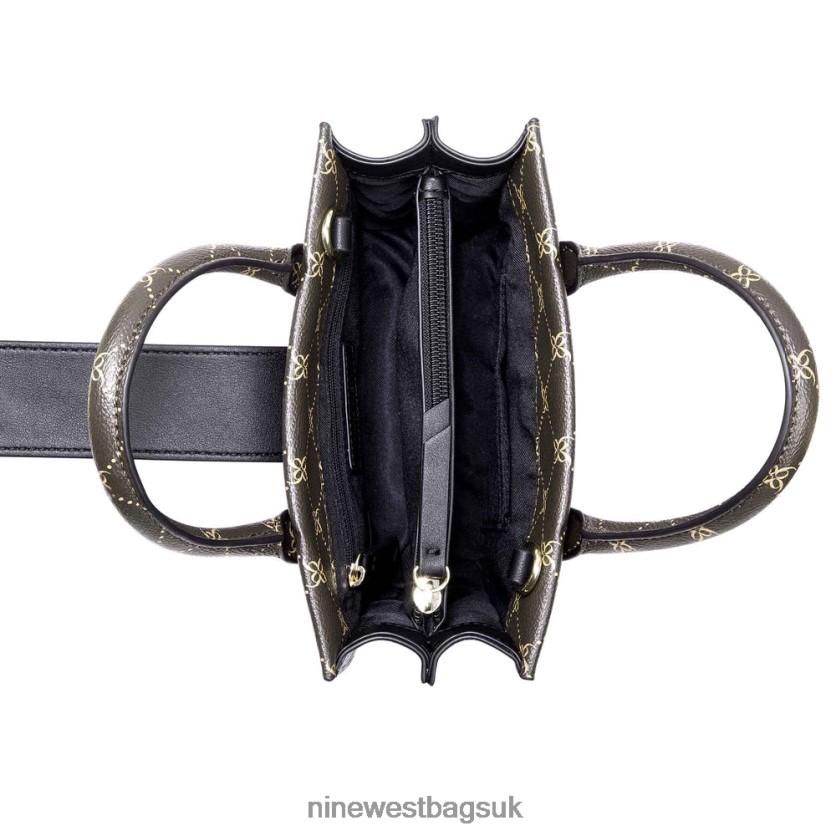 Nine West Kathy Mini Jet Set Tote RFX40B2670 - Nine West UK Brown Logo Multi