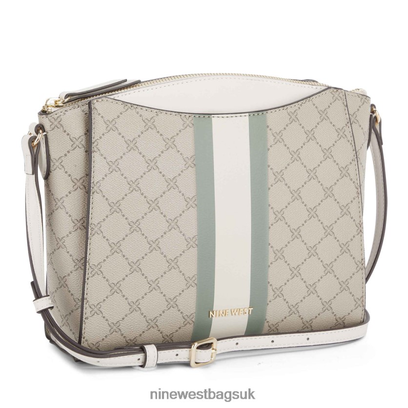 Nine West Paisley Crossbody RFX40B2630 - Nine West UK Beige Logo/Aloe