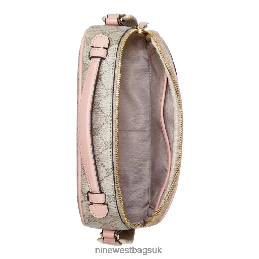 Nine West Pamela Camera Bag RFX40B2597 - Nine West Bags UK Beige Logo/Pink