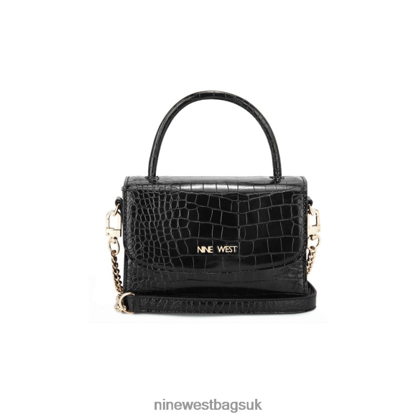 Nine West Skylar Mini Crossbody Flap RFX40B2599 - Nine West Sandals UK Black Croco