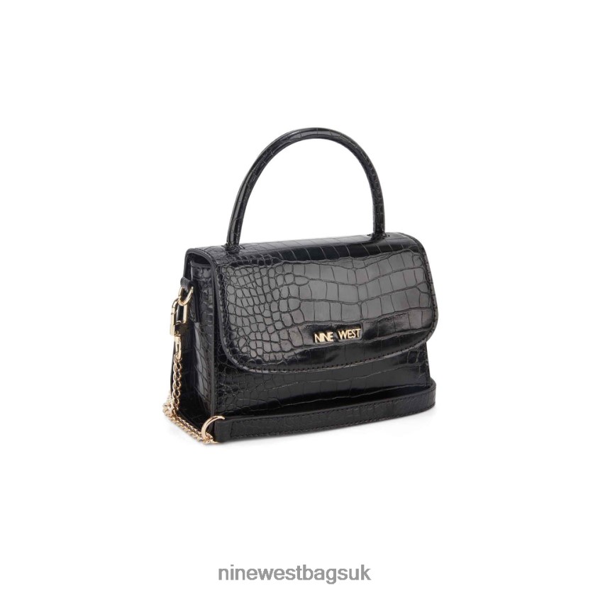 Nine West Skylar Mini Crossbody Flap RFX40B2599 - Nine West Sandals UK Black Croco