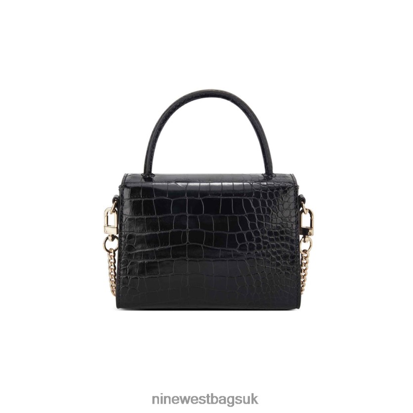 Nine West Skylar Mini Crossbody Flap RFX40B2599 - Nine West Sandals UK Black Croco