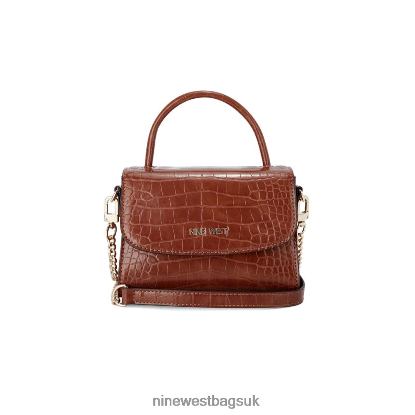 Nine West Skylar Mini Crossbody Flap RFX40B2606 - Nine West UK Caramel Croco