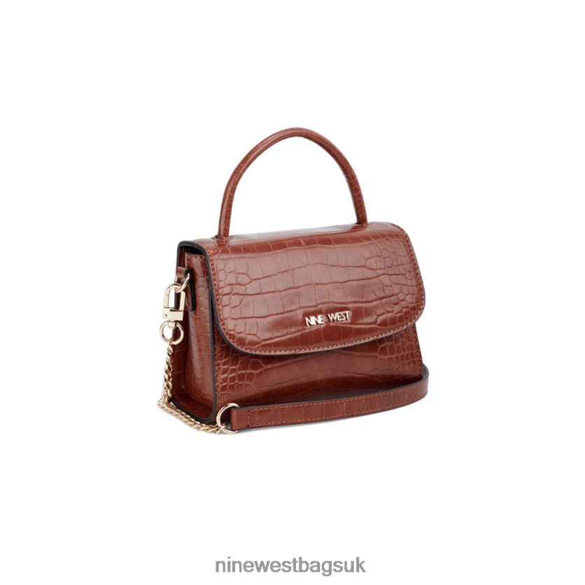 Nine West Skylar Mini Crossbody Flap RFX40B2606 - Nine West UK Caramel Croco