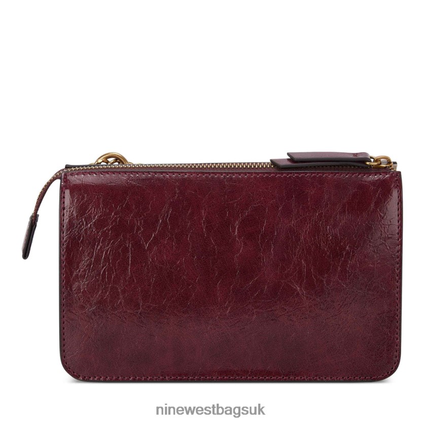 Nine West Susan Cnvrtble Xbdy Top Zip RFX40B2653 - Nine West Bags UK Merlot