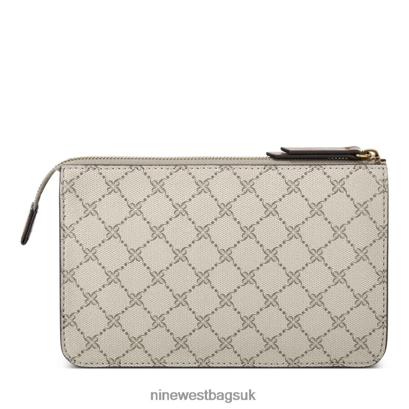 Nine West Susan Cnvrtble Xbdy Top Zip RFX40B2655 - Nine West Sandals UK Beige Logo/Tan