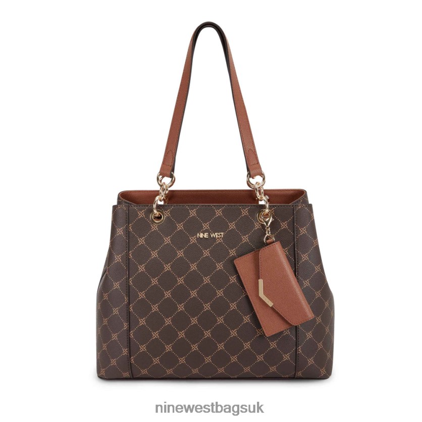 Nine West Basil Jet Set Shopper RFX40B2777 - Nine West Bags UK Brown Logo/Tan