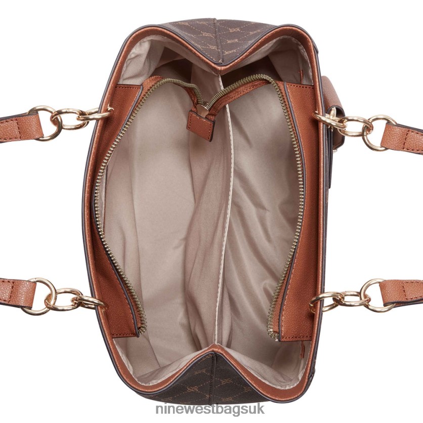 Nine West Basil Jet Set Shopper RFX40B2777 - Nine West Bags UK Brown Logo/Tan