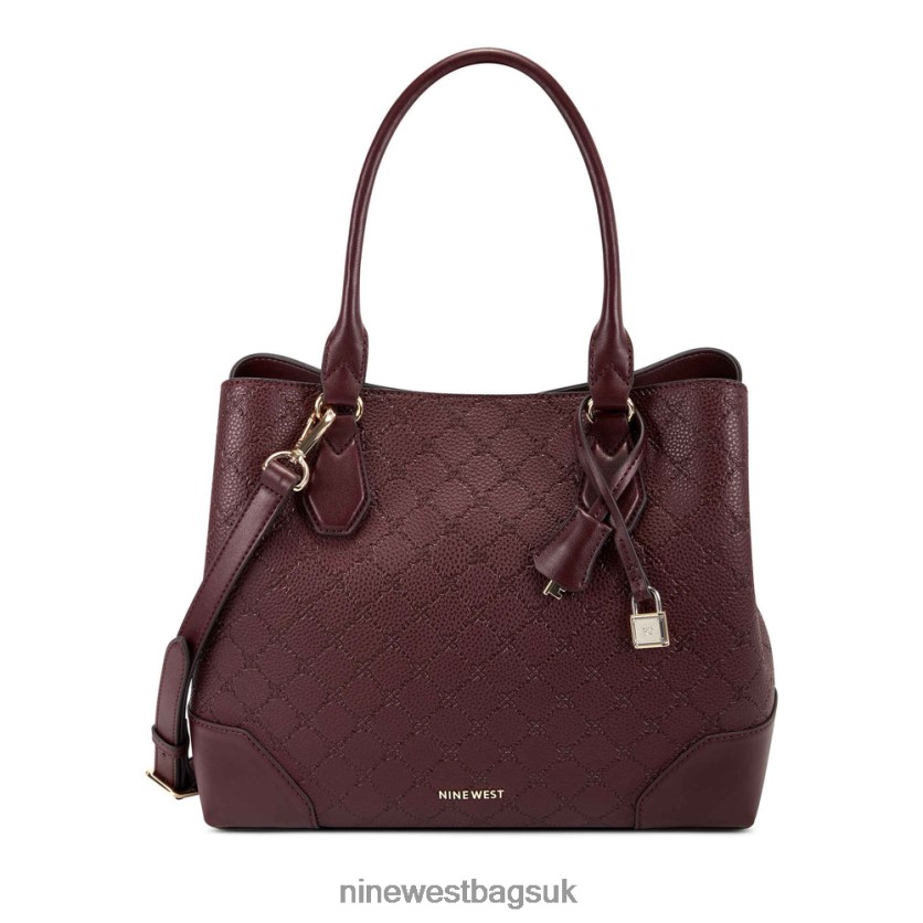 Nine West Brooklyn Jet Set Carryall RFX40B2734 - Nine West UK Merlot Logo
