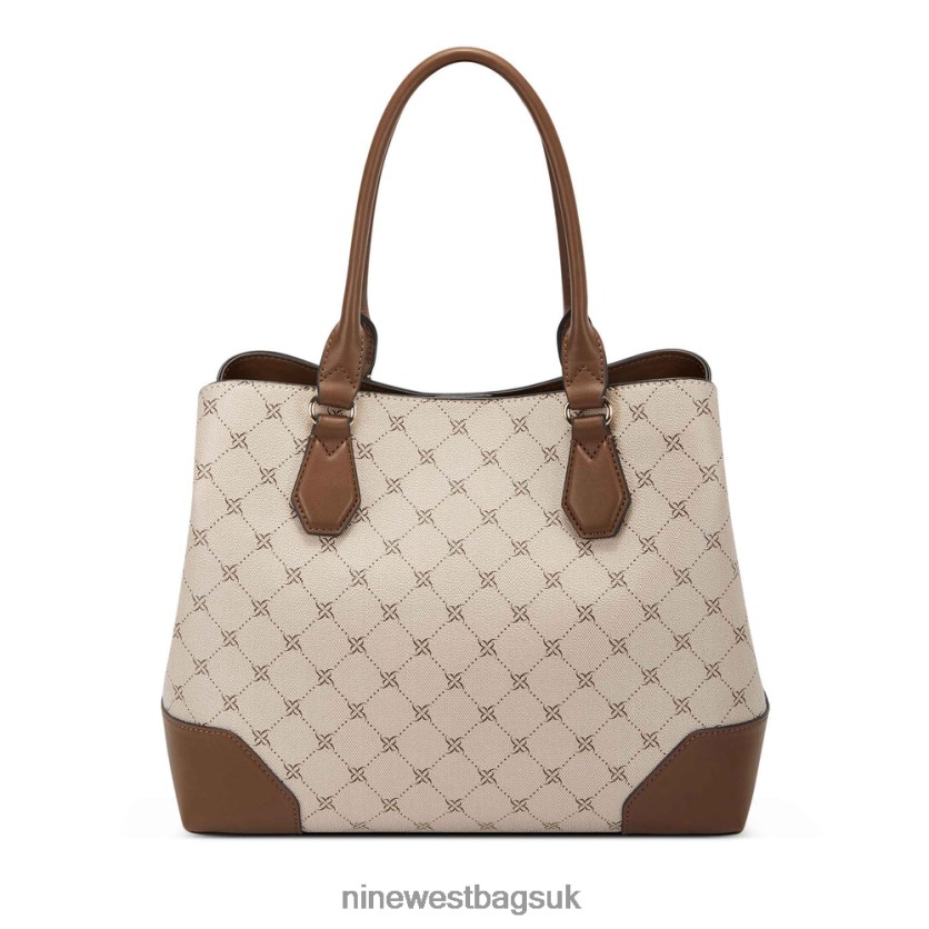Nine West Brooklyn Jet Set Carryall RFX40B2784 - Nine West UK Sale Khaki Cognac Logo