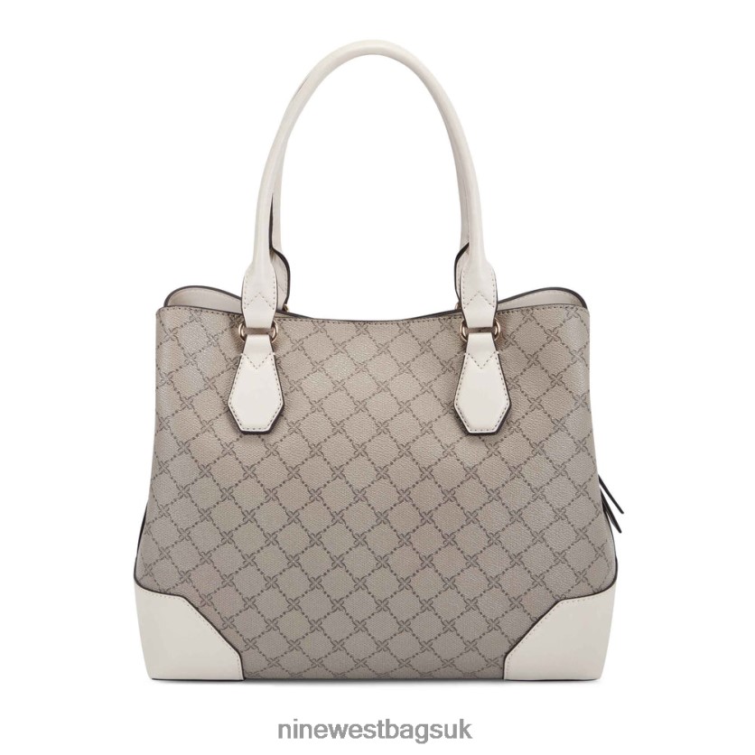 Nine West Brooklyn Jet Set Carryall RFX40B2817 - Nine West Bags UK Beige Logo/Milk