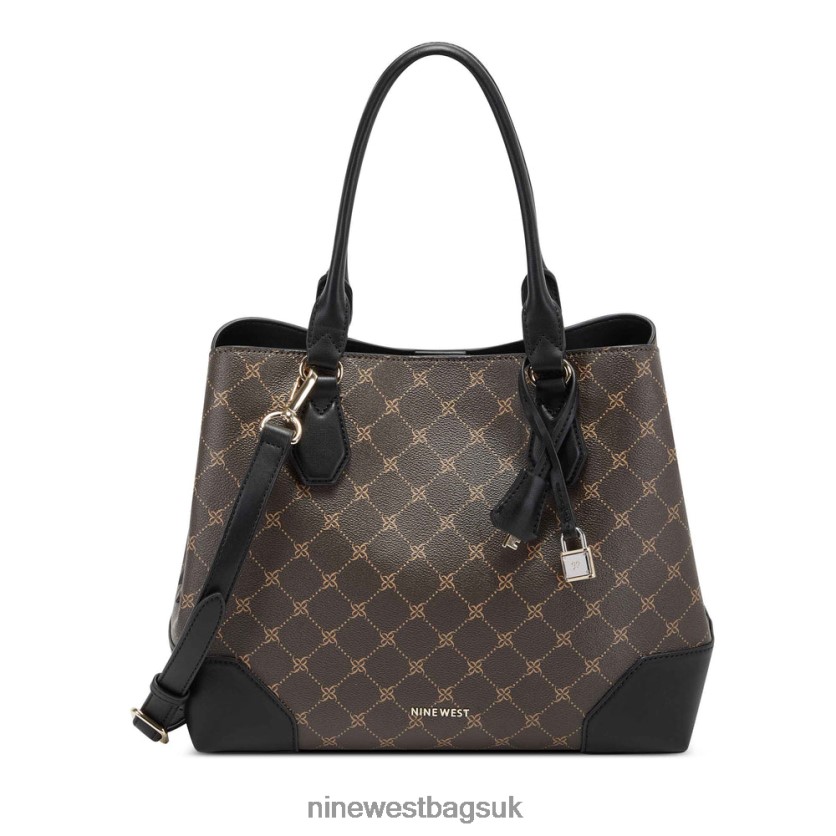 Nine West Brooklyn Jet Set Carryall RFX40B2826 - Nine West UK Brown Black Logo