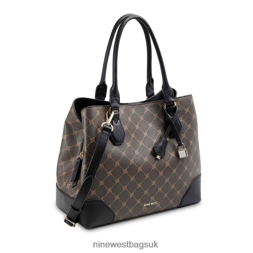 Nine West Brooklyn Jet Set Carryall RFX40B2826 - Nine West UK Brown Black Logo