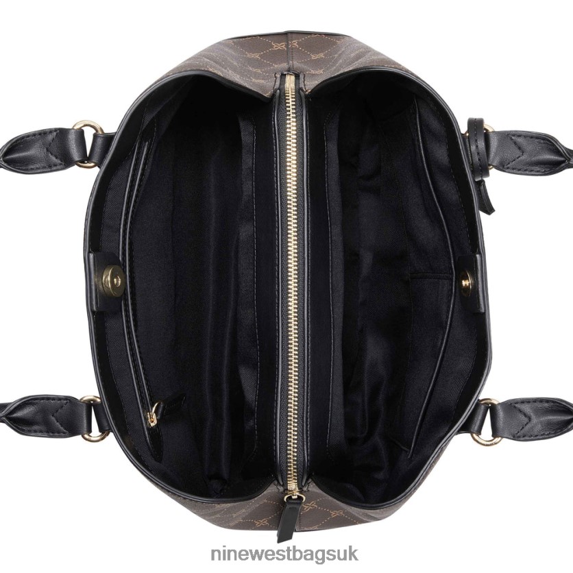 Nine West Brooklyn Jet Set Carryall RFX40B2826 - Nine West UK Brown Black Logo