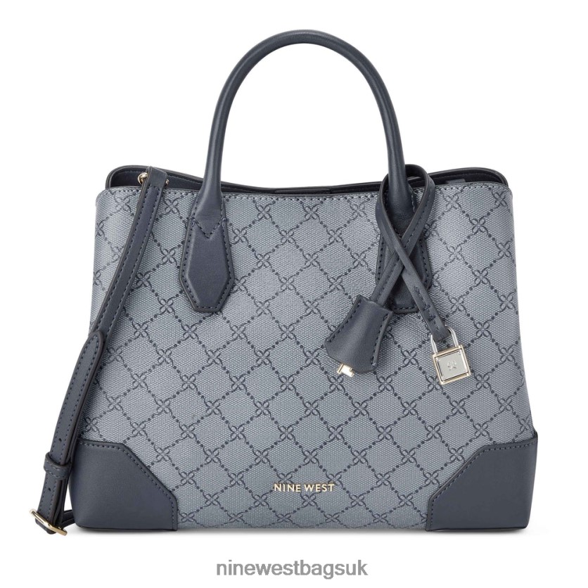 Nine West Brooklyn Jet Set Satchel RFX40B2751 - Nine West Sandals UK French Navy Logo